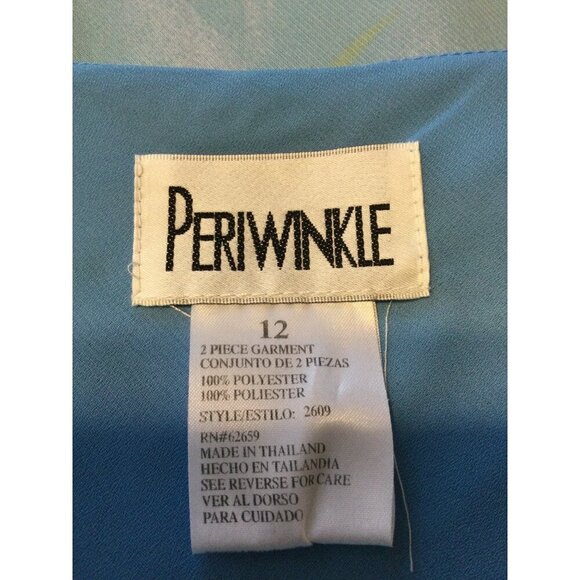 Periwinkle Womens Fairy Top & Skirt Set Floral Layered Sheer Size 12 - Picture 2 of 15